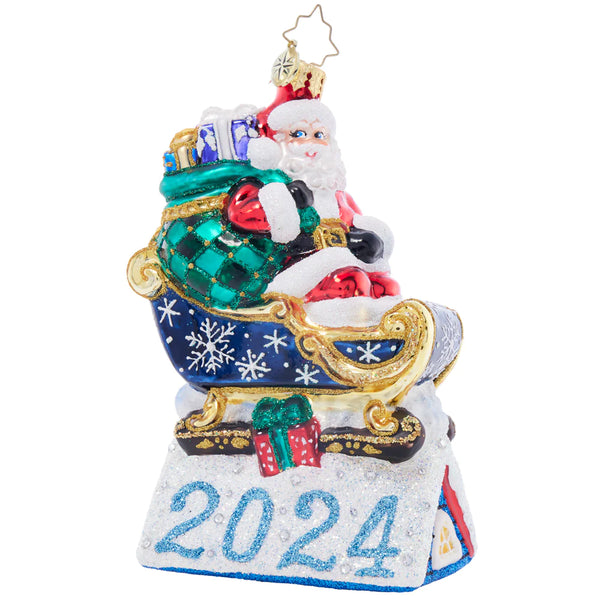 CHRISTOPHER top RADKO - Dublin Way Santa Ornament