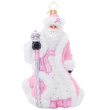 Christopher Radko 2024 NEW Santa's Pink Promise Ornament