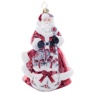 Christopher Radko 2024 NEW Frosty Fawn Santa Ornament Media 1 of 2