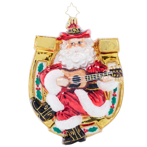 Christopher Radko 2024 NEW Santa's Lucky Tune Ornament