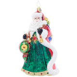 Christopher Radko 2024 SAnta's Sparkling Keepsake Ornament