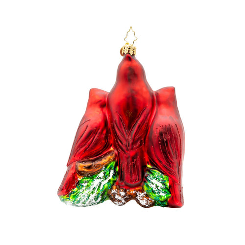 Christopher Radko 2026 NEW Cardinal Garden Greetings Ornament Gem