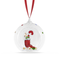 Swarovski Holiday Cheers Stocking and Candy Ball Ornament