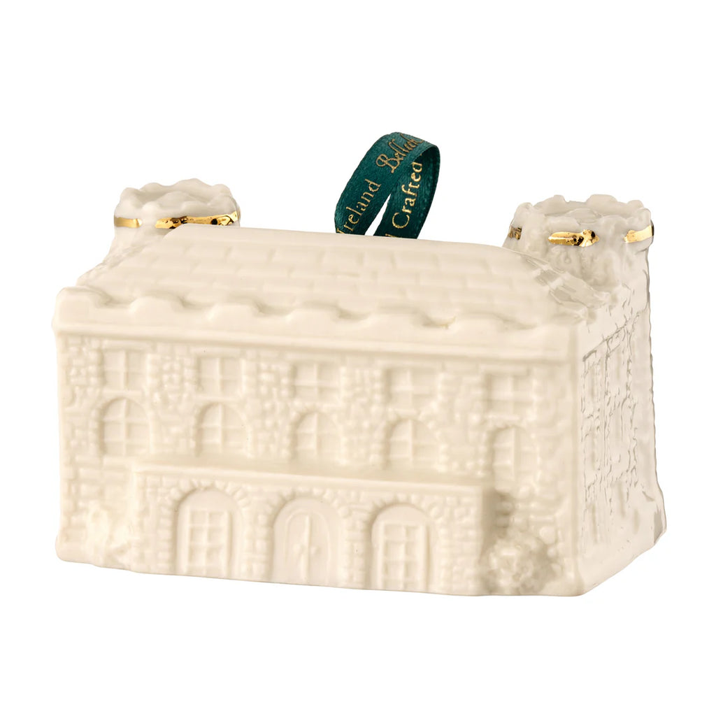 Decorative box shaped like a castle with 'Lismore' branding on a white background