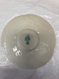Belleek Pottery Shamrock Harp Tea Saucer back side