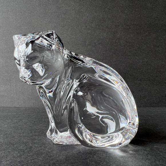 Waterford Crystal Cat Sitting