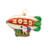 Christopher Radko 2025 NEW Dated Flying Over The Years Ornament
