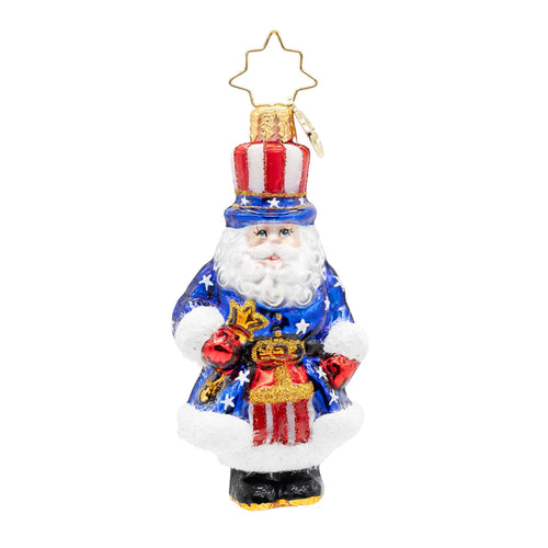 Christopher Radko 2026 NEW American Santa Ornament Gem
