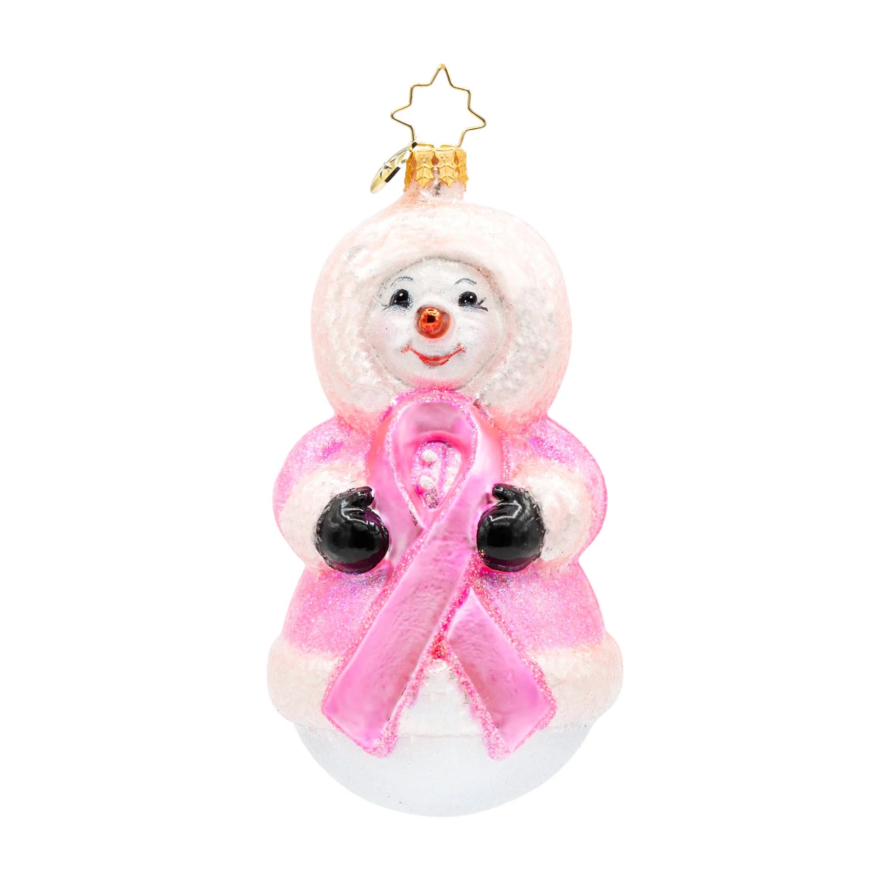 Christopher Radko 2026 NEW Ribbon of Winter Wishes Pink Ornament