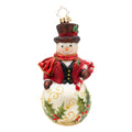 Christopher Radko 2026 NEW The Jingle Gent Snowman Ornament