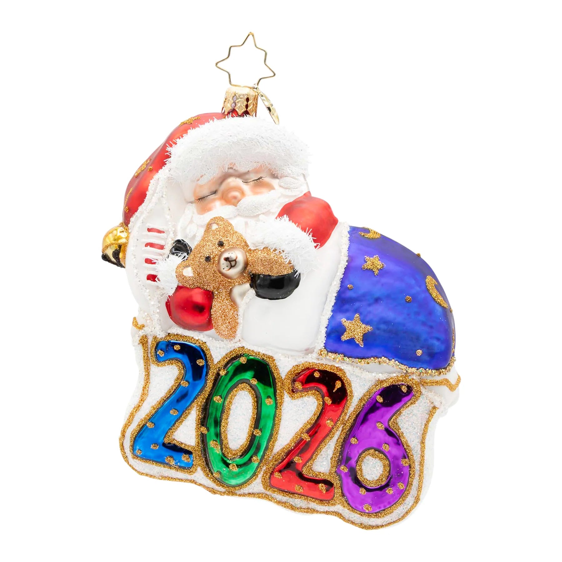 Christopher Radko NEW 2026 Santa's Sleeping Sweet Dreams Ornament