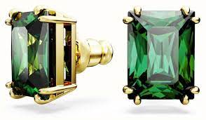 Collection:  Matrix Color:  Green Size: 0.43 x 0.31 inch Material:  Gold-tone plated, Zirconia Weight (individual piece)