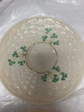 Belleek Pottery Shamrocks Lustre Tea Cup And Tea Saucer