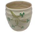 Belleek Pottery Open 3" Jar Shamrock 