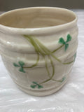 Belleek Pottery Open 3" Jar Shamrock