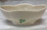 Belleek Pottery Bowl Mini Shamrock Salt Cellar