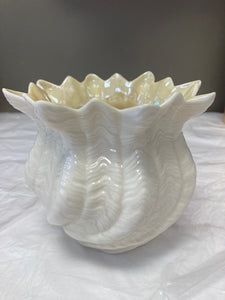 Belleek Pottery Octoganal Lustre Bowl 5"