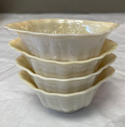 Belleek Pottery Bowl Mini Salt Cellar Lustre Limpet