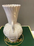 Belleek Pottery Vase Handle Shamrock