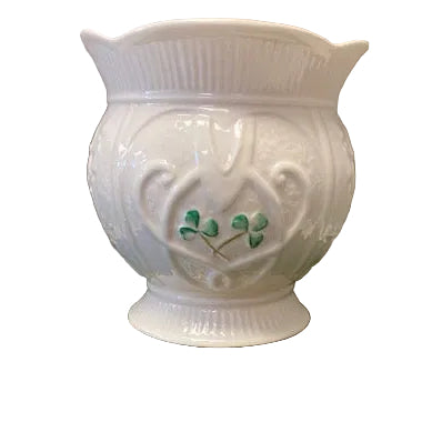 Belleek Pottery Bowl Love Heart 5"