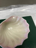 Belleek Pottery Bowl Neptune Pink Shell