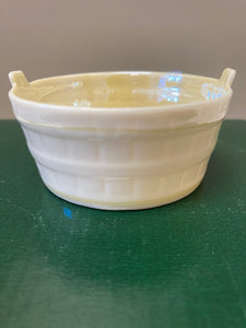 Belleek Pottery Bowl Bushel Basket 2.5"