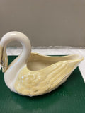 Belleek Pottery Bowl Swan Lustre 4"