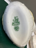 Belleek Pottery Bowl Swan Lustre 6" Logo