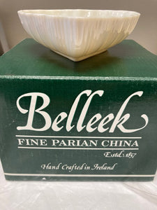Belleek Pottery Bowl Heart 4.5"