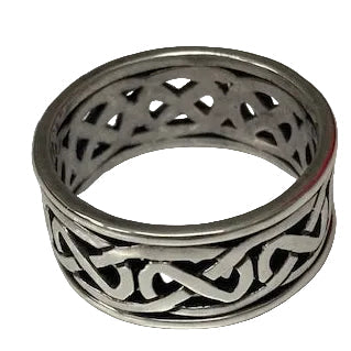 Solvar Sterling Silver Open Celtic Knot Band Ring Size 12 Discontinued