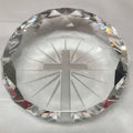 Prism Cut Cross Paperweight Round