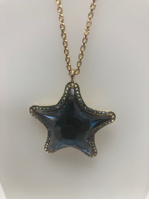 Swarovski 2025 SCS Blue Starfish Long Pendant