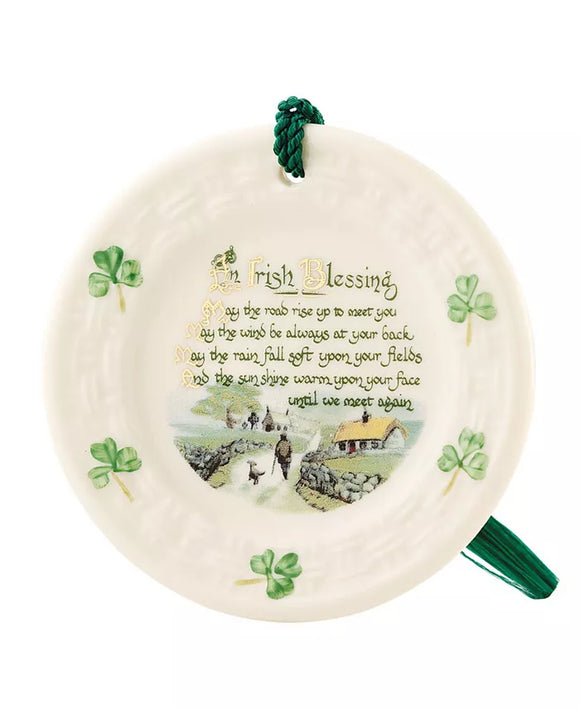 Belleek Pottery Irish Blessing Ornament