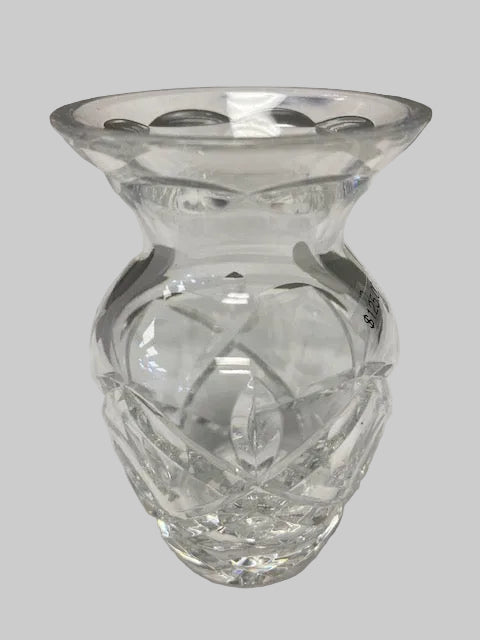 Irish Crystal Retired Flat Cut Diamond Posy Vase
