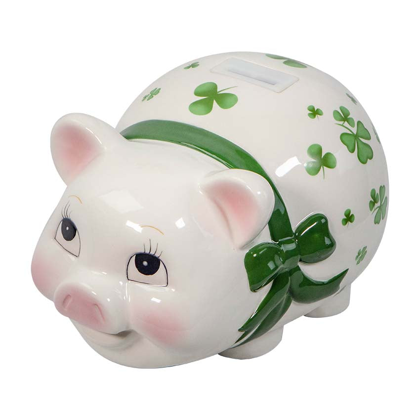 Irish Shamrock Baby Piggy Bank