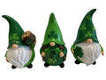 Irish Shamrock Set of 3 Gnomes