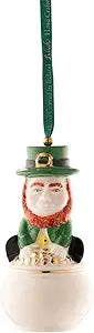 Belleek Pottery Leprechaun Ornament