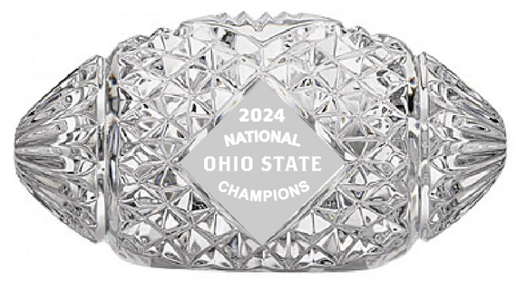 Waterford Crystal 2024 National Champions Ohio State