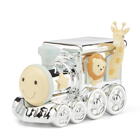 Reed & Barton Animal Train Snow Train Bank