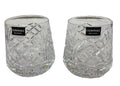 Retired Heritage Irish Crystal Doubled Old Fashioned Barware, pair 