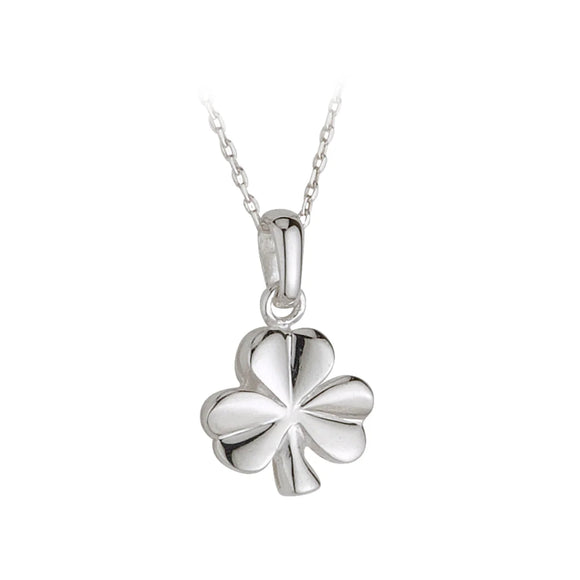 Solvar Sterling Silver Shamrock Pendant