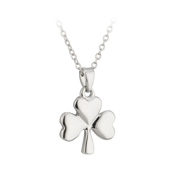 Solvar 2025 NEW Sterling Silver Traditional Shamrock Pendant