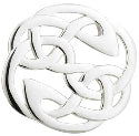 Solvar Sterling Silver Celtic Trinity Knot Brooch