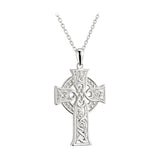 Solvar Sterling SIlver Irish Jewelry Four Apostles Celtic Knot Cross Necklace