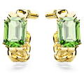 Swarovski Millenia Hoop Octagon Green Earrings