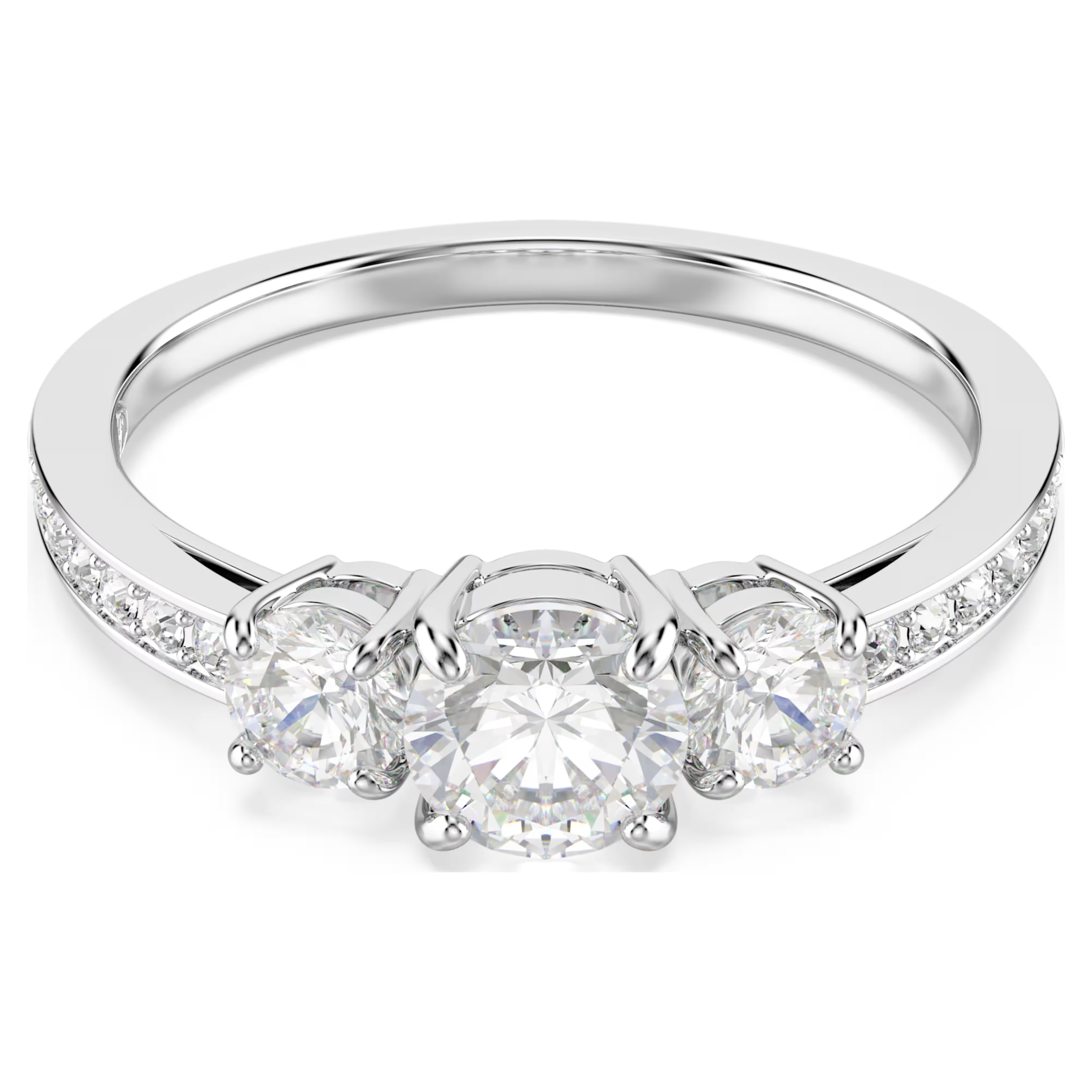 Swarovski Stilla Attract Ring Round Cut Trio