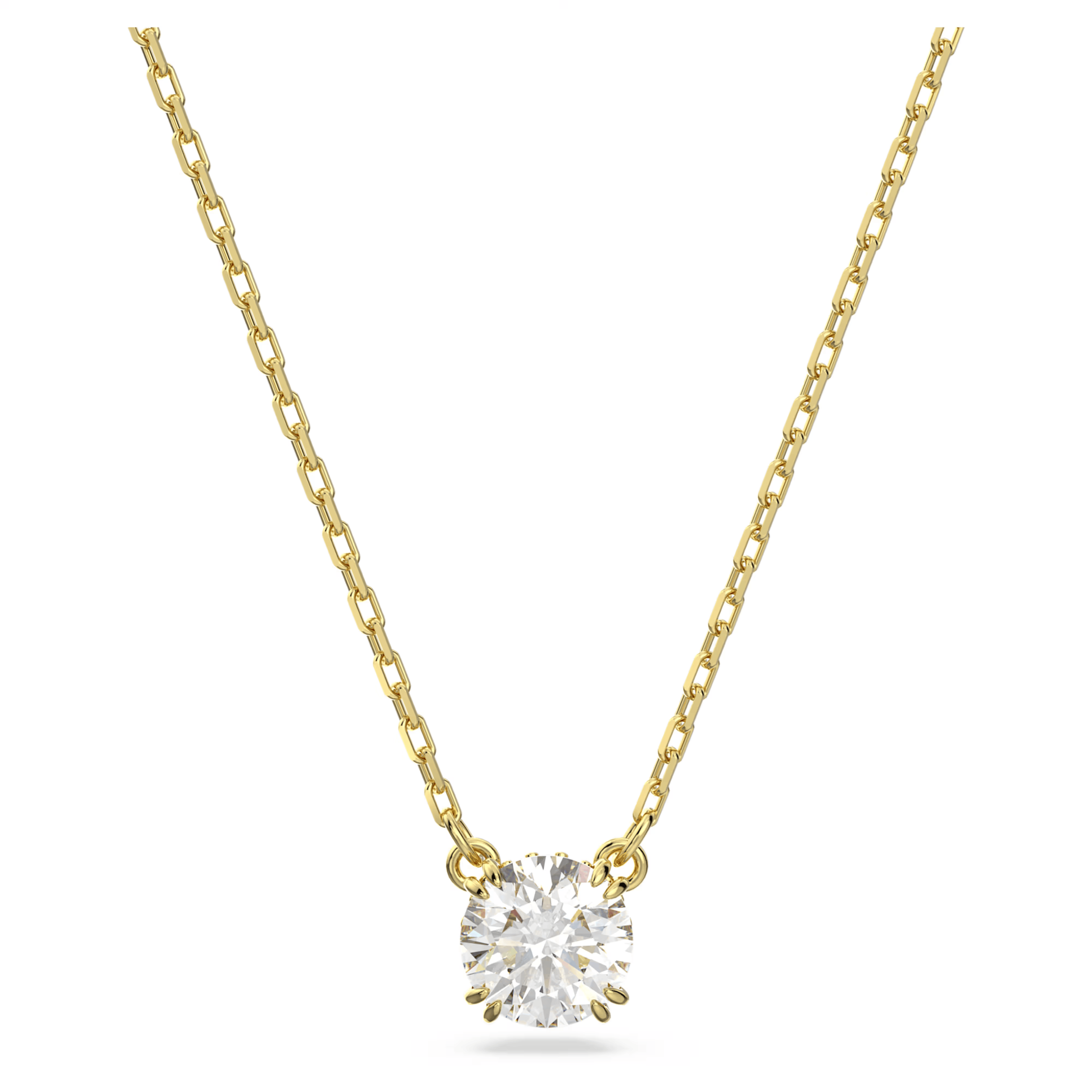 Swarovski Stilla Attract Round Necklace Gold