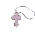 Beatriz Ball Baby Pink Cross Ornament