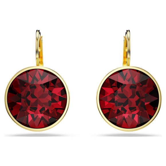 Swarovski NEW 2024 Bella Red Earrings Gold Plated