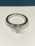 Tara's Diary Sterling Silver Cross Ring